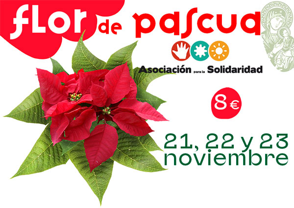 Venta de Flor de Pascua. 21-22-23 de noviembre